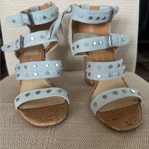 Dolce Vita Light Blue Sandals with Silver Studs